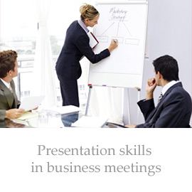 Presentation skills in business meetings
